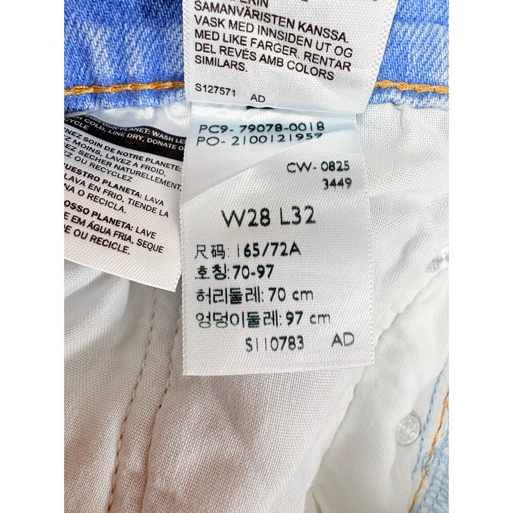 Levi’s Ribcage Straight Ankle Jean 28 X 32 Light Wash High Rise 90’s Classic NWT - Picture 16 of 16